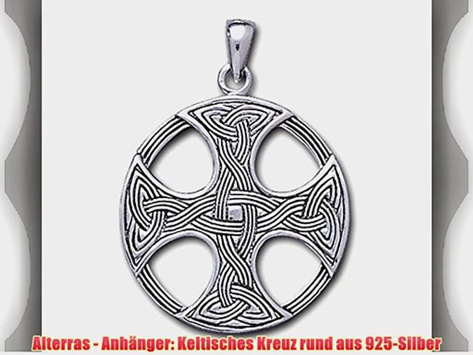 Alterras - Anh?nger: Keltisches Kreuz rund aus 925-Silber