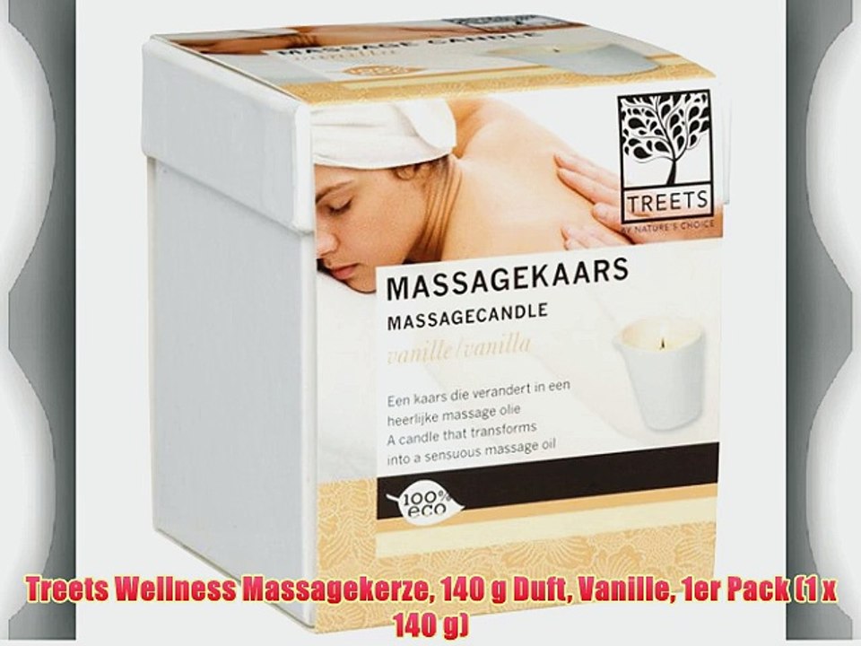 Treets Wellness Massagekerze 140 g Duft Vanille 1er Pack (1 x 140 g)