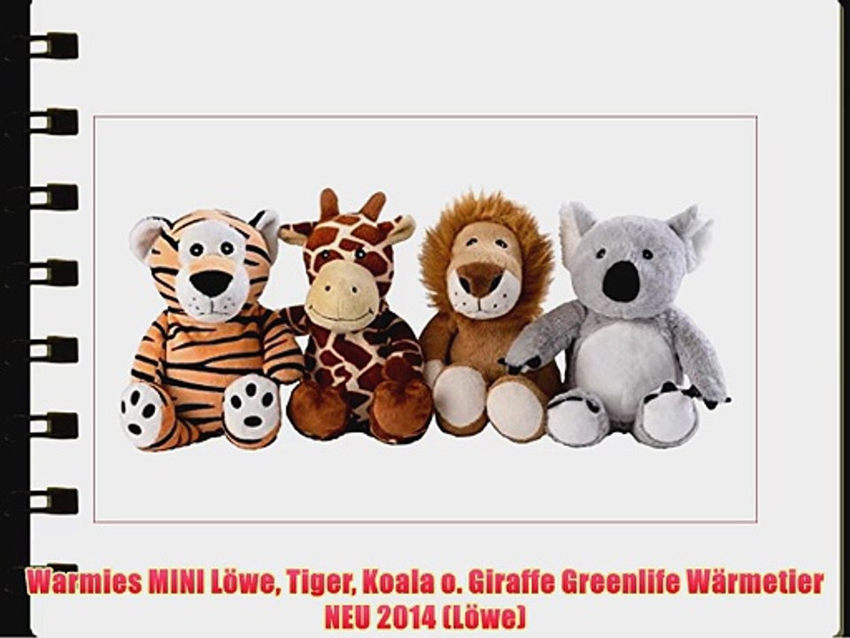 Warmies MINI L?we Tiger Koala o. Giraffe Greenlife W?rmetier NEU 2014 (L?we)