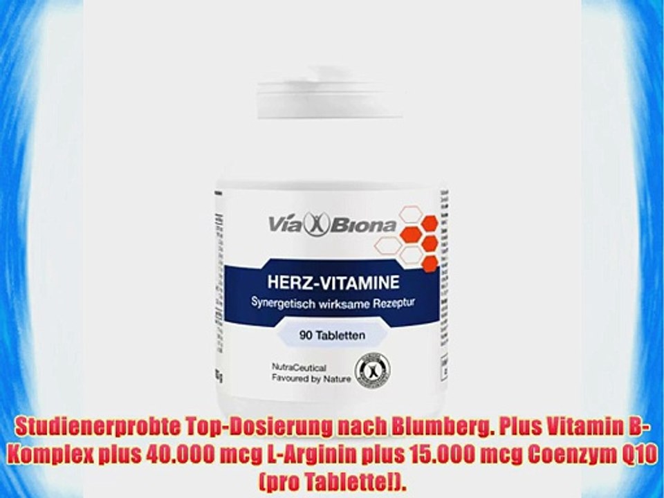 Herz-Vitamine cardio-aktiv hochdosiert 90 HighResorp?-Tablets in 100% bioverf?gbarer synergistischer