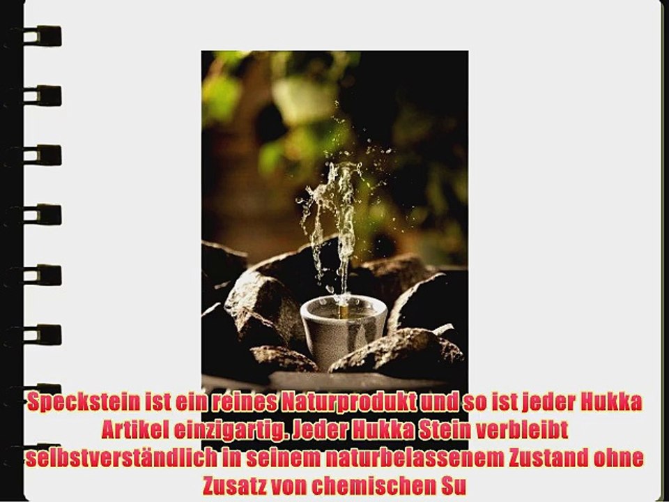 Hukka Design - Saunabrunnen aus Speckstein f?r den Saunaofen -Sisukas- 30 ml (Original aus