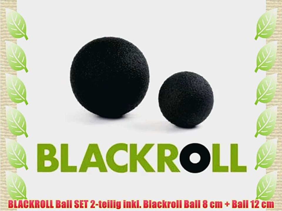 BLACKROLL Ball SET 2-teilig inkl. Blackroll Ball 8 cm   Ball 12 cm