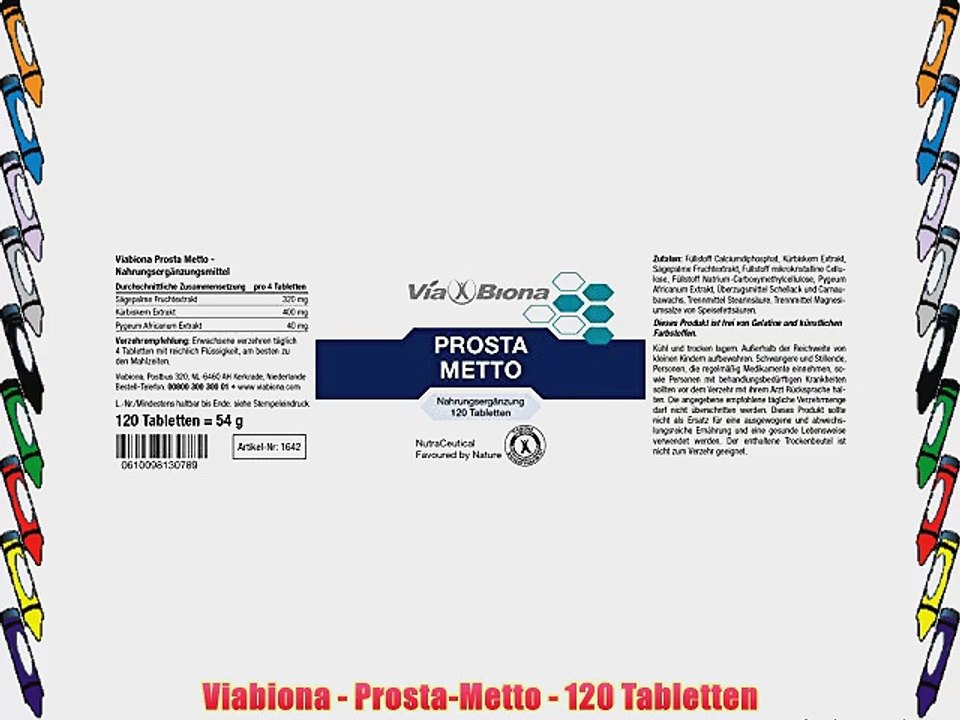 Viabiona - Prosta-Metto - 120 Tabletten