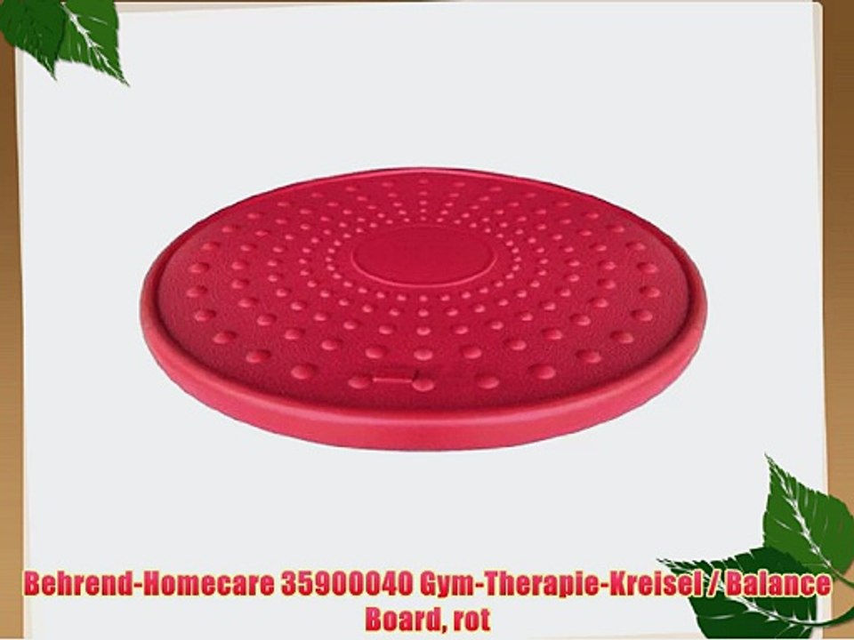 Behrend-Homecare 35900040 Gym-Therapie-Kreisel / Balance Board rot