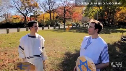 Hanukkah Maccabeats parody of Taio Cruz's song "Dynamite"