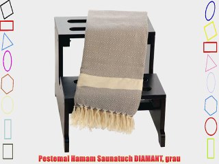 Pestemal Hamam Saunatuch DIAMANT grau