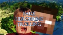 Fake Minecraft Herobrine Trolling