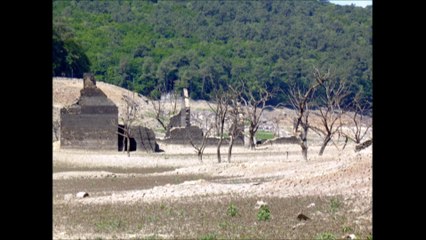 Le Lac de Guerlédan à sec - juin 2015