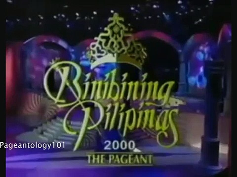 Nina Ricci Alagao Moments during Binibining Pilipinas 2000
