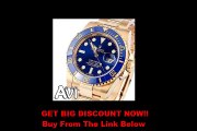 DISCOUNT ROLEX SUBMARINER YELLOW GOLD BLUE CERAMIC 116618 BOX/PAPERS