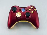 Get Iron Man (Chrome Red/Gold) Xbox 360 Modded Controller (Rapid Fire) COD Black Ops Best