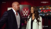 Stephanie McMahon and Triple H Backstage Segment