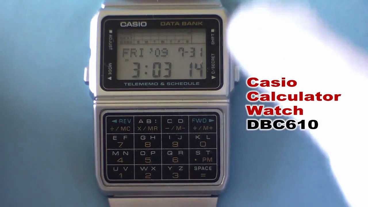 How to set Telememo on Casio Calculator Watch DBC610