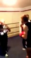 Grandpa VS young Boxer - young guy Knocked out - funny boxing game