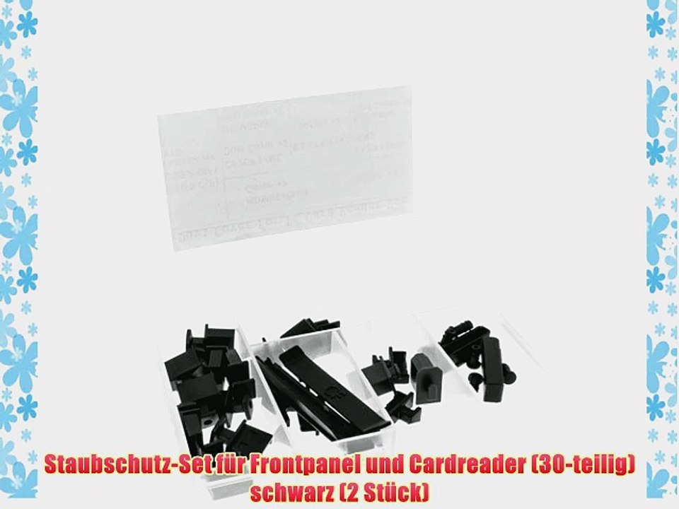 Staubschutz-Set f?r Frontpanel und Cardreader (30-teilig) schwarz (2 St?ck)