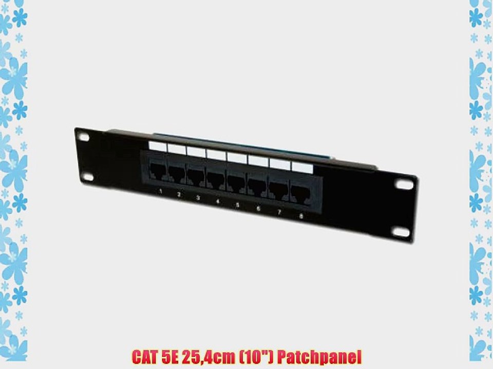 CAT 5E 254cm (10) Patchpanel