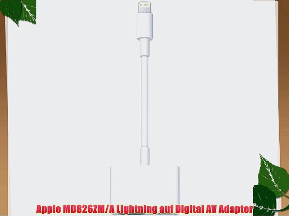 Apple MD826ZM/A Lightning auf Digital AV Adapter
