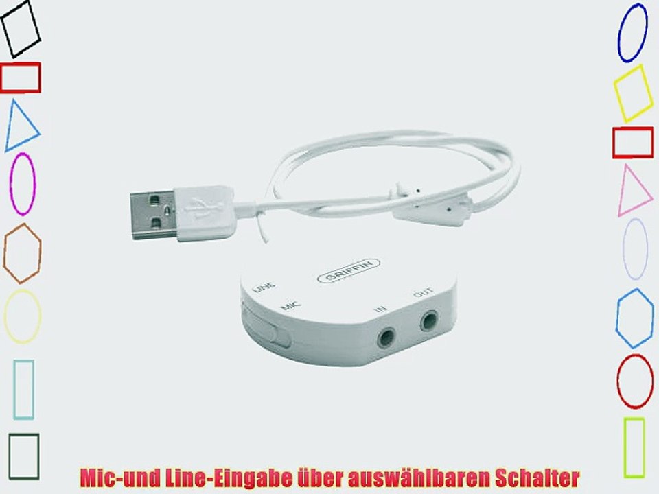 Griffin GC16035 Griffin GC16035 iMic USB Audio Adapter Wei? f?r Mac OS X