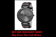 DISCOUNT Gucci Men's YA133206 Interlocking Iconic Bezel Anthracite Dial Watch