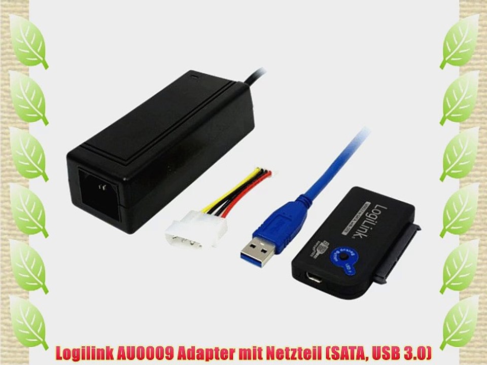 Logilink AU0009 Adapter mit Netzteil (SATA USB 3.0)