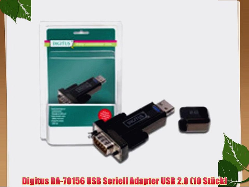 Digitus DA-70156 USB Seriell Adapter USB 2.0 (10 St?ck) - video Dailymotion