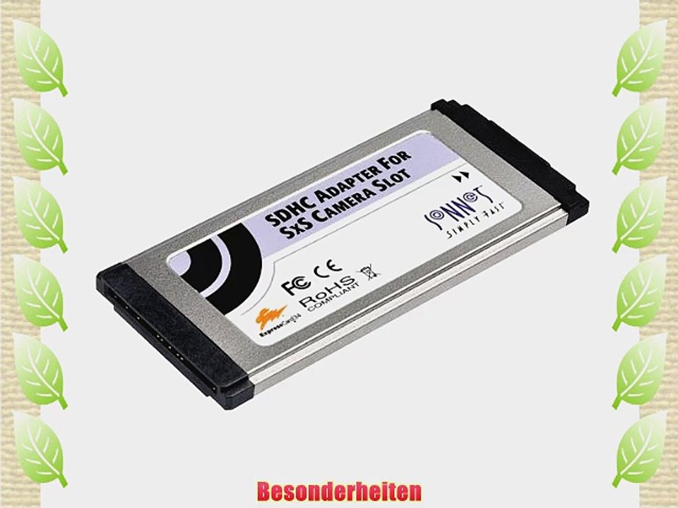 Sonnet  SD-SXS-E34   SDHC Adapter for SxS Camera Slot