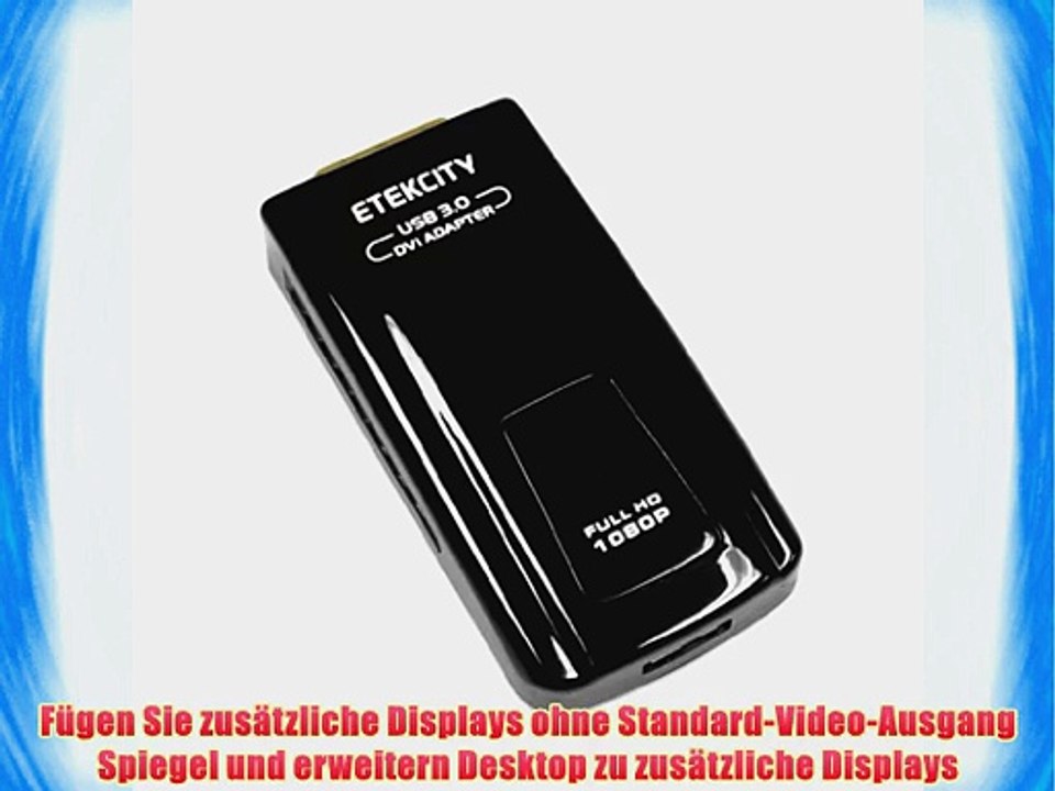 Etekcity? USB 3.0 zu HDMI/DVI/VGA Video/Display Konverter/Adapter f?r Windows