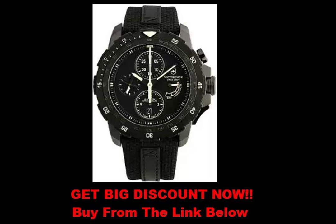 SPECIAL PRICE Swiss Army Alpnach Men's Black PVD Automatic Chronograph Limited Edition Watch 241574