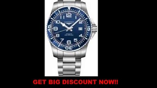 SALE Longines Hydro Conquest Blue Dial Stainless Steel Mens Watch L36954036