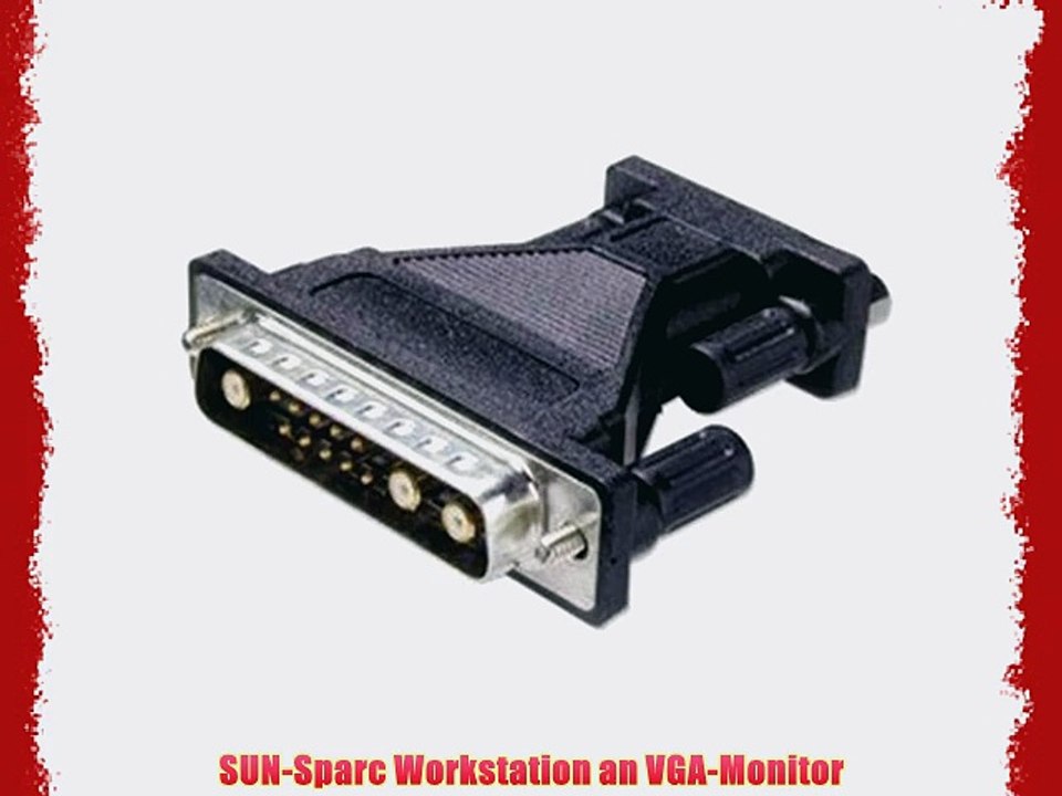 SUN-Sparc Workstation an VGA-Monitor