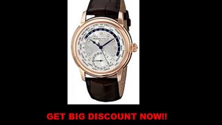 DISCOUNT Frederique Constant Men's FC-718WM4H4 Worldtimer Rose Gold Watch