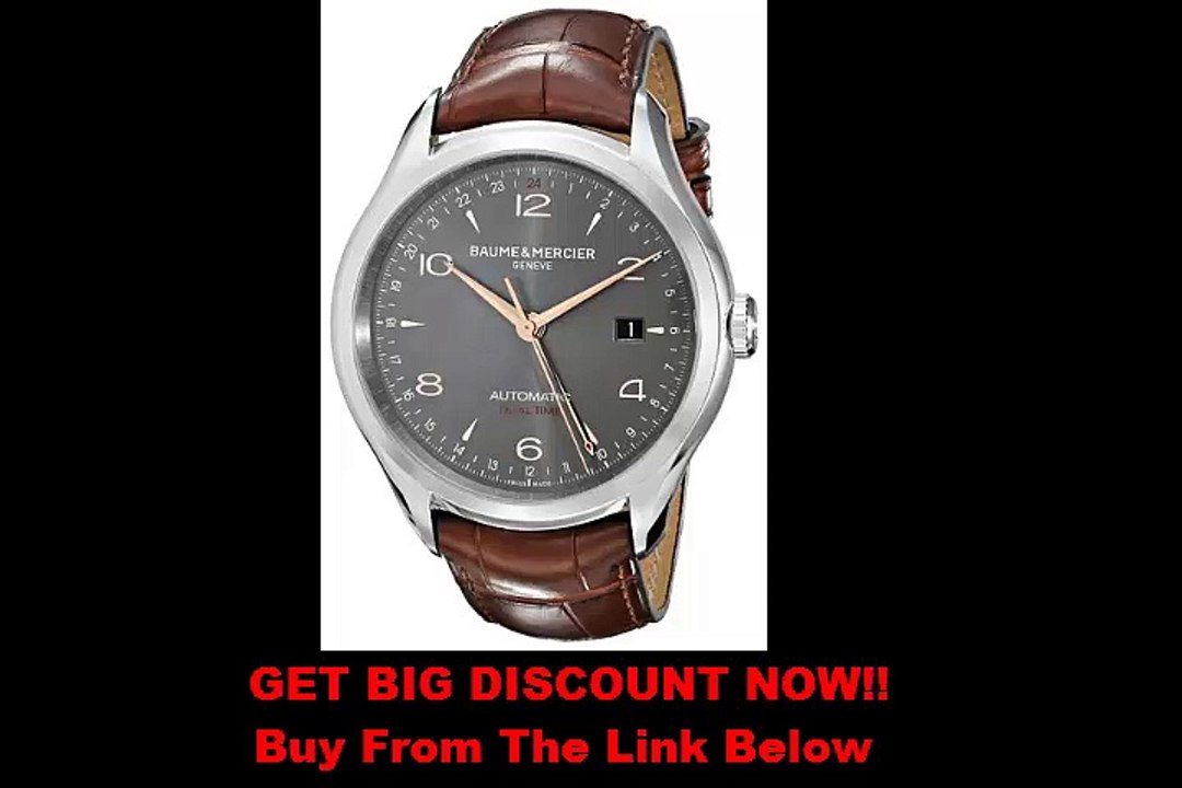 REVIEW Baume & Mercier Men's BMMOA10111 Clifton Analog Display Swiss Automatic Brown Watch