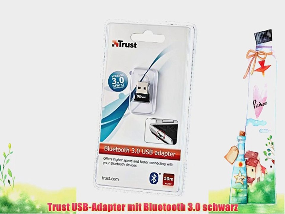 Trust USB-Adapter mit Bluetooth 3.0 schwarz