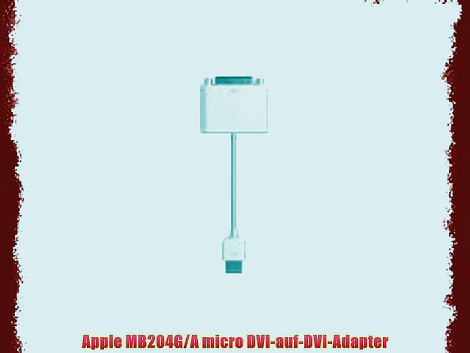 Apple MB204G/A micro DVI-auf-DVI-Adapter