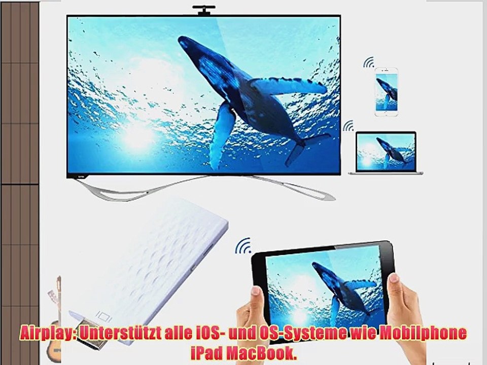 DBPOWER? Wireless-HDMI-Adapter Smartphone / Tablet-Show im Fernsehen Adapter fuer iPhone 6