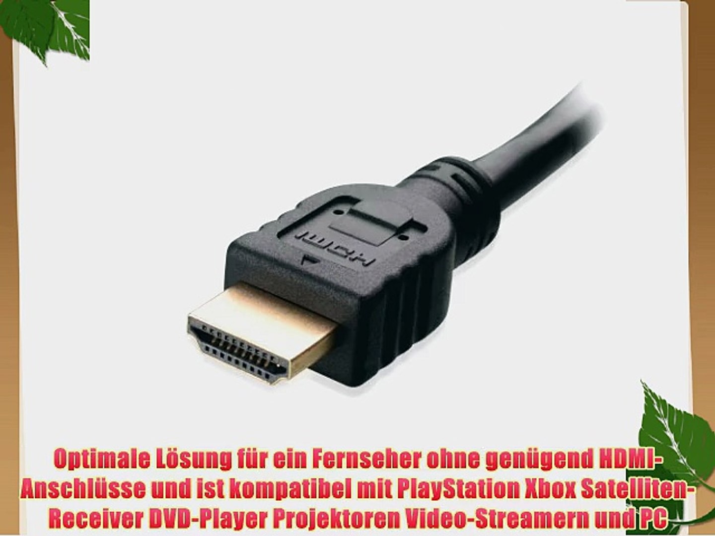 Bigtec High Speed 0,5M Micro Hdmi Kabel With Ethernet Hdmi Micro Kabel A/D  Hd. Dvd-Player & -Rekorder Dvd-Player
