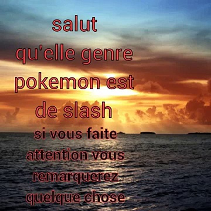 Qu'elle genre de pokemon es-tu (français)