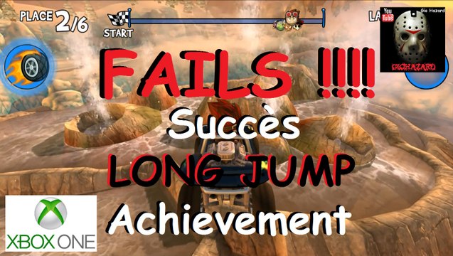 Beach Buggy Racing - Tentatives Succès Long Jump - Fails