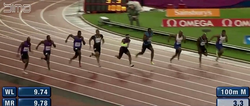 Usain Bolt 9.87 Men's 100m | Final Diamond League London 2015