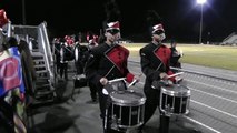 Salem HS drum line marching out