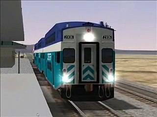Train Sim Coaster on Metrolink @ Palmdale Metrolink Station.