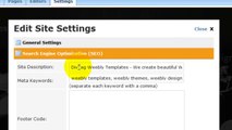Weebly SEO - Site Description & Meta Keywords - Weebly Tutorials, Tips & Tricks (WeeblyTemplate.com)