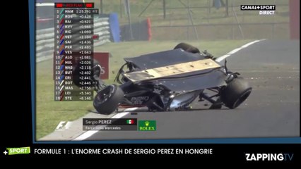 Formule 1 : L’énorme crash de Sergio Perez au Grand Prix de Hongrie
