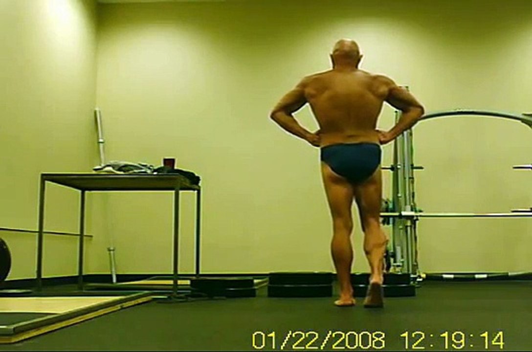 Body Building Posing Practice