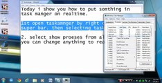 Windows 7 task manger real time. putting a program in real time. HD