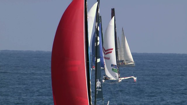 Voile - Tour de France à la voile 2015 : Spindrift gagne à Nice et redevient leader