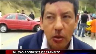 Choque frontal deja un herido de gravedad en la vía Loja - Cuenca