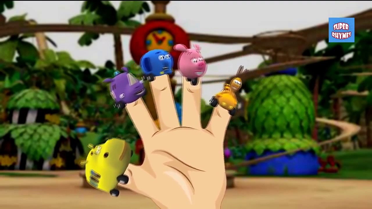 JUNGLE JUNCTION Cartoon Finger Family Animation Nursery Rhymes For