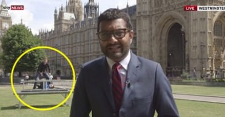 The Greatest Videobomb In The History Of Man Just Happened In England On Live TV