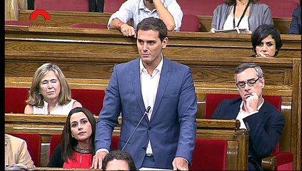 Comiat d'Albert Rivera (C's) al parlament
